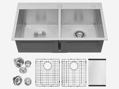 LD850D手工直角雙盆 LD850D手工直角雙盆